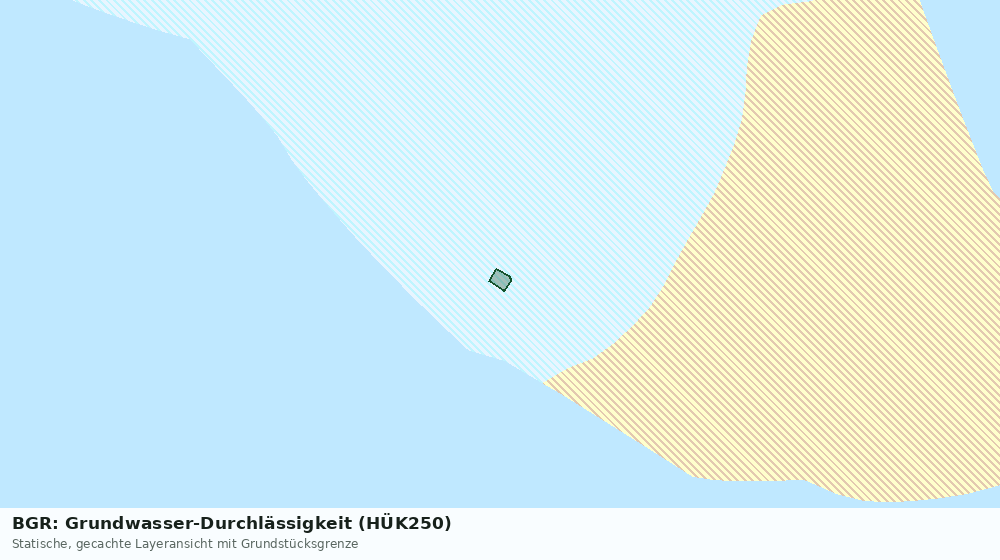 Statische Kartenansicht: BGR: Grundwasser-Durchlässigkeit (HÜK250)