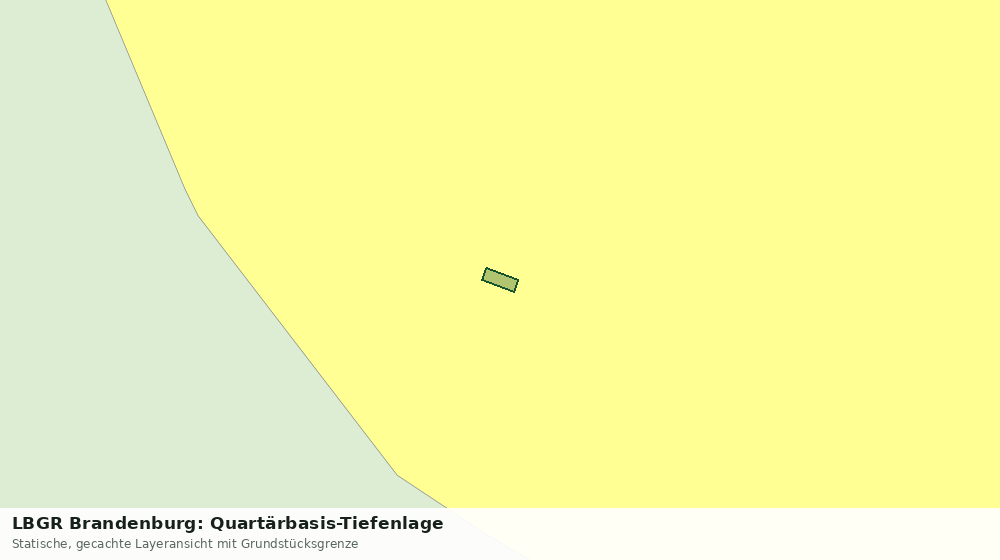 Statische Kartenansicht: LBGR Brandenburg: Quartärbasis-Tiefenlage