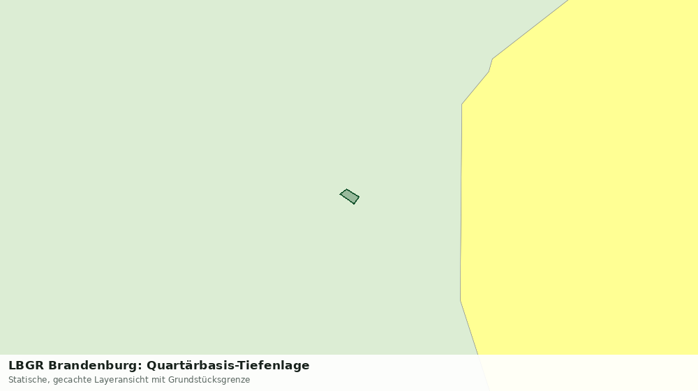 Statische Kartenansicht: LBGR Brandenburg: Quartärbasis-Tiefenlage