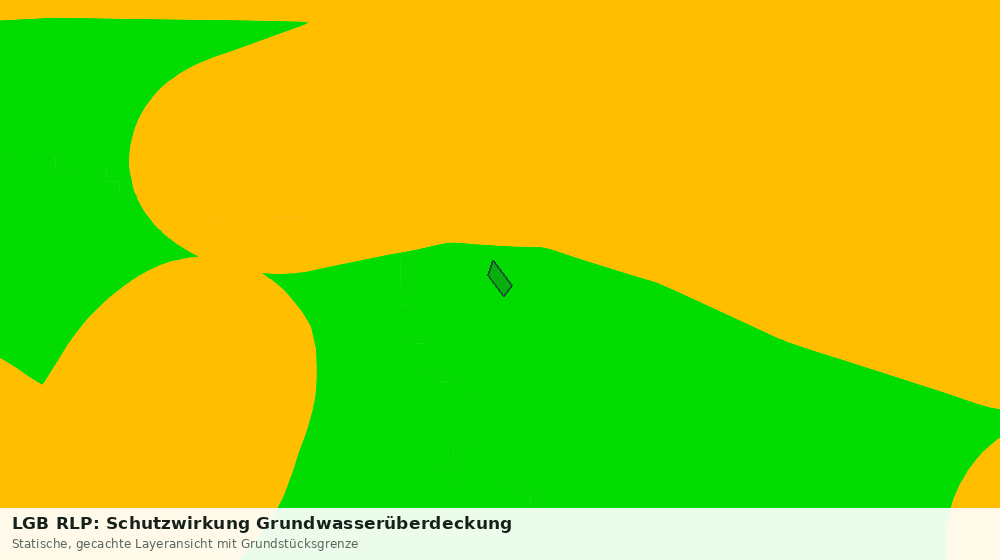 Statische Kartenansicht: LGB RLP: Schutzwirkung Grundwasserüberdeckung