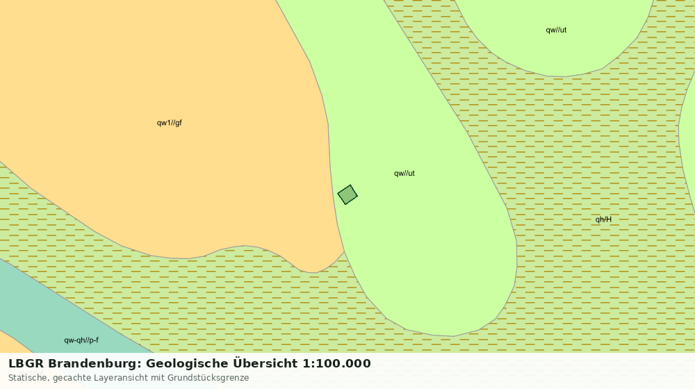 Statische Kartenansicht: LBGR Brandenburg: Geologische Übersicht 1:100.000