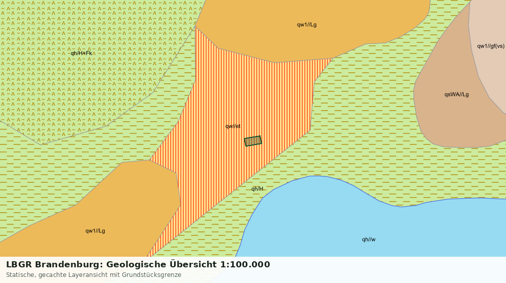 Statische Kartenansicht: LBGR Brandenburg: Geologische Übersicht 1:100.000