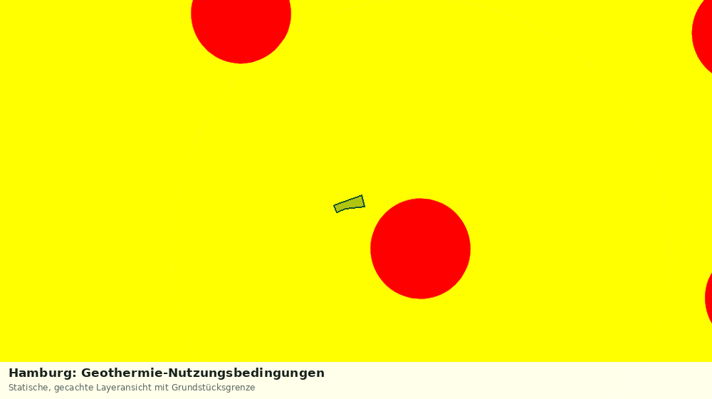 Statische Kartenansicht: Hamburg: Geothermie-Nutzungsbedingungen