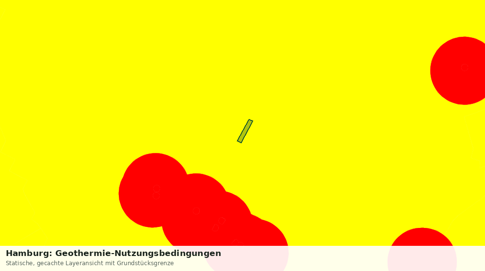 Statische Kartenansicht: Hamburg: Geothermie-Nutzungsbedingungen