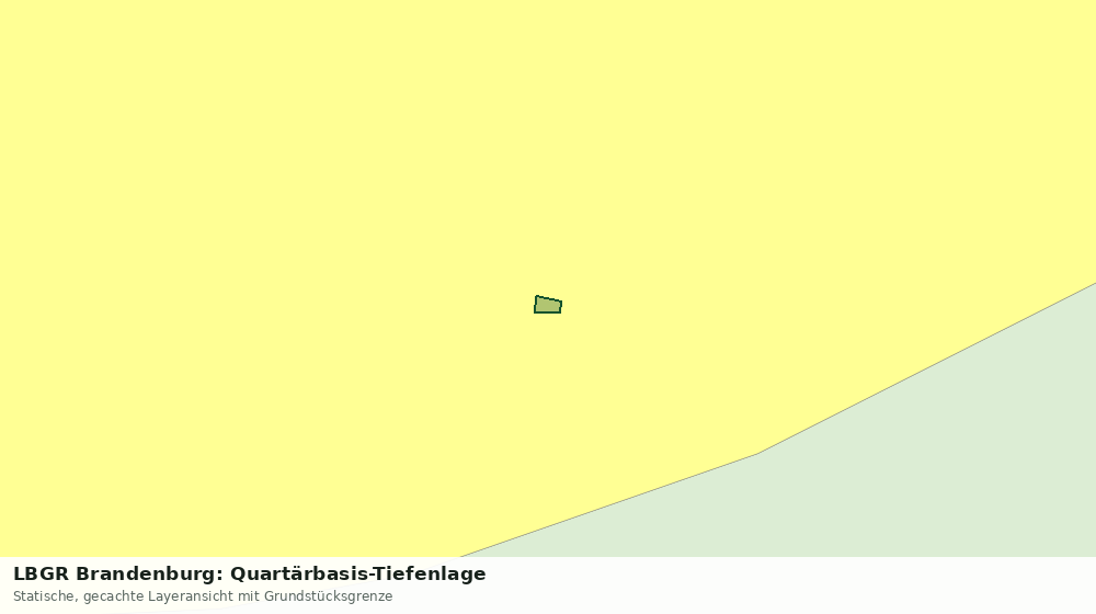 Statische Kartenansicht: LBGR Brandenburg: Quartärbasis-Tiefenlage