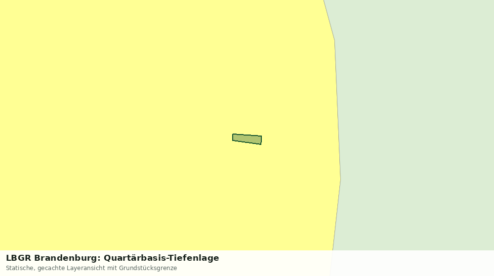 Statische Kartenansicht: LBGR Brandenburg: Quartärbasis-Tiefenlage