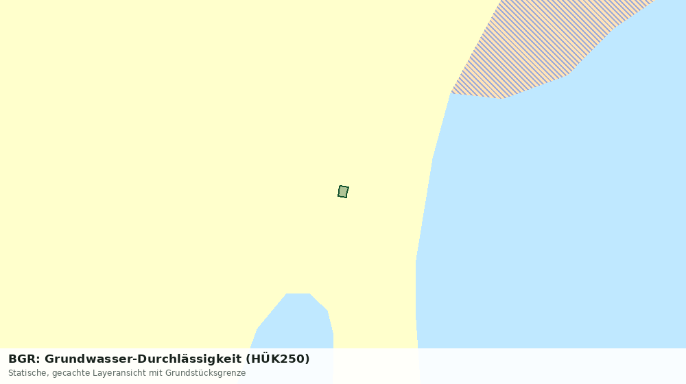 Statische Kartenansicht: BGR: Grundwasser-Durchlässigkeit (HÜK250)