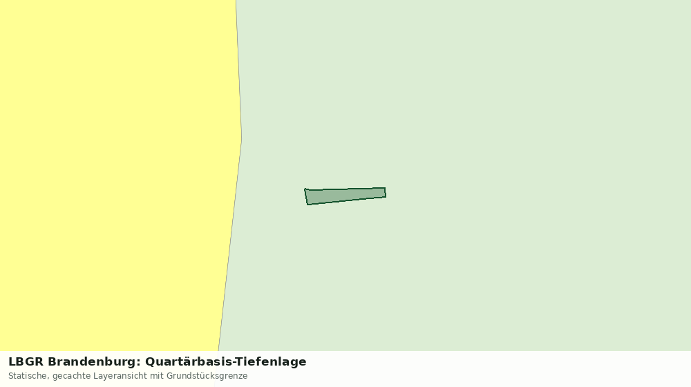 Statische Kartenansicht: LBGR Brandenburg: Quartärbasis-Tiefenlage