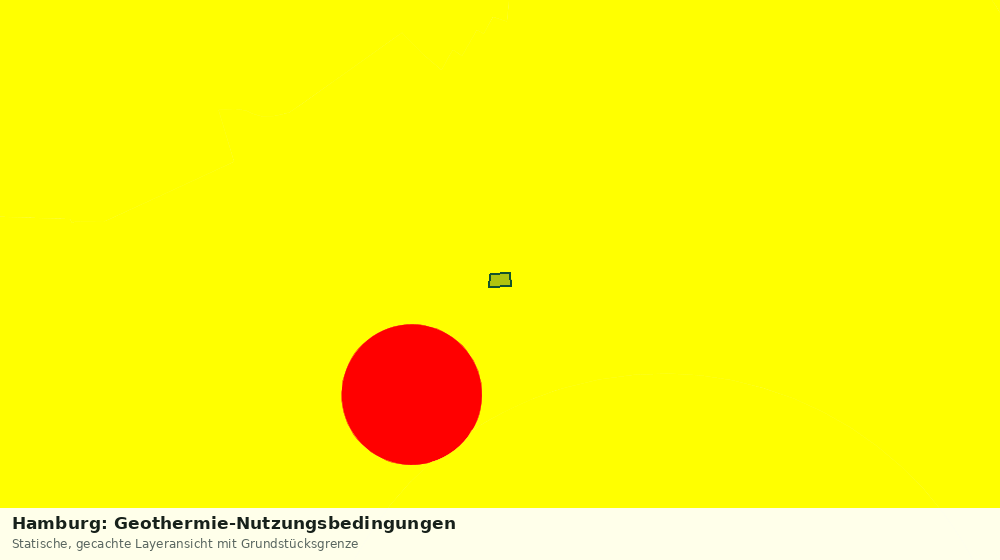 Statische Kartenansicht: Hamburg: Geothermie-Nutzungsbedingungen