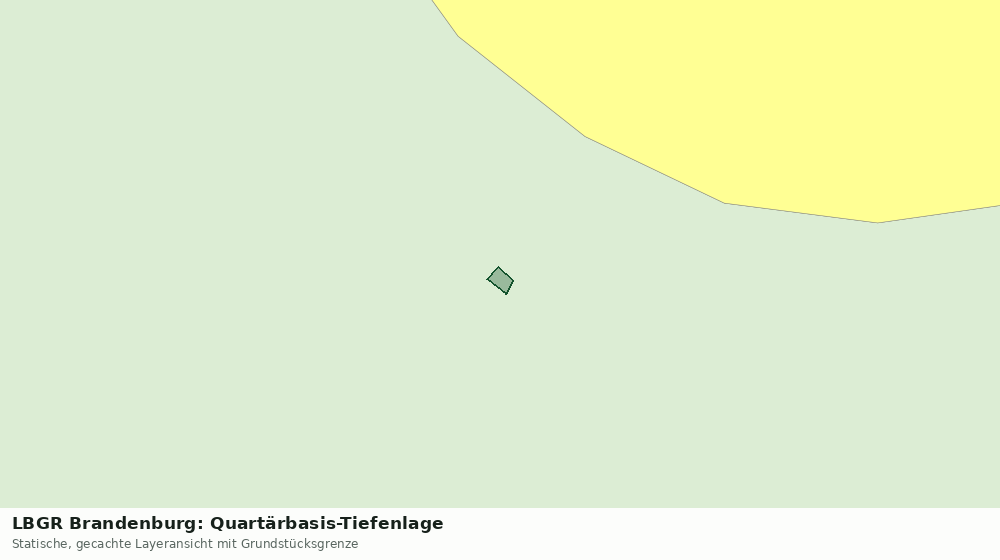 Statische Kartenansicht: LBGR Brandenburg: Quartärbasis-Tiefenlage
