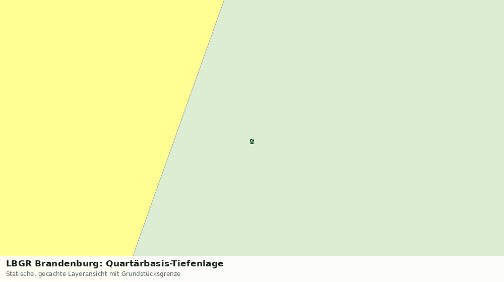 Statische Kartenansicht: LBGR Brandenburg: Quartärbasis-Tiefenlage