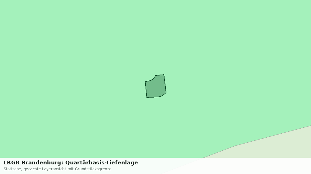 Statische Kartenansicht: LBGR Brandenburg: Quartärbasis-Tiefenlage