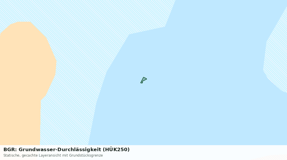 Statische Kartenansicht: BGR: Grundwasser-Durchlässigkeit (HÜK250)
