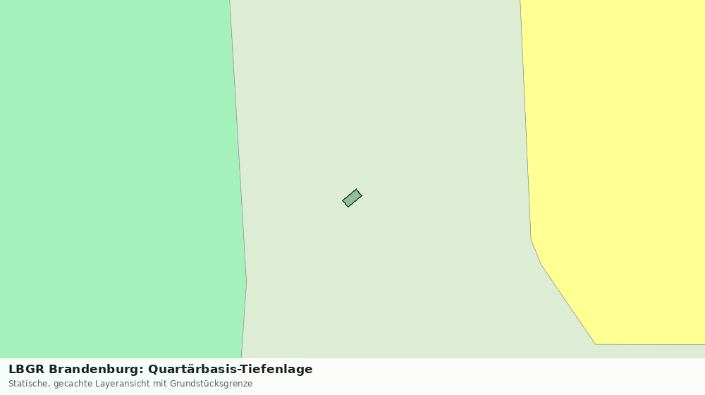 Statische Kartenansicht: LBGR Brandenburg: Quartärbasis-Tiefenlage