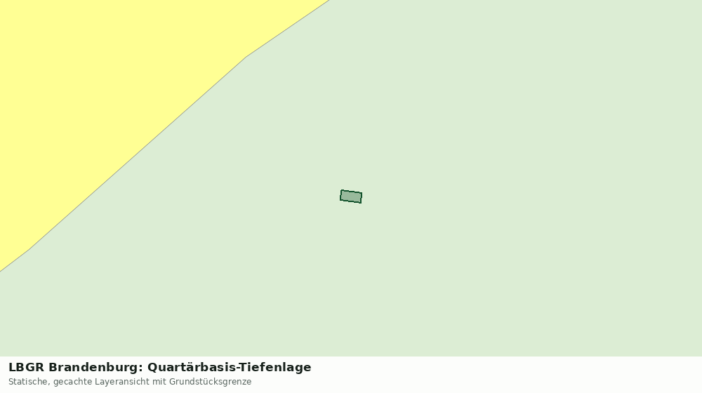 Statische Kartenansicht: LBGR Brandenburg: Quartärbasis-Tiefenlage