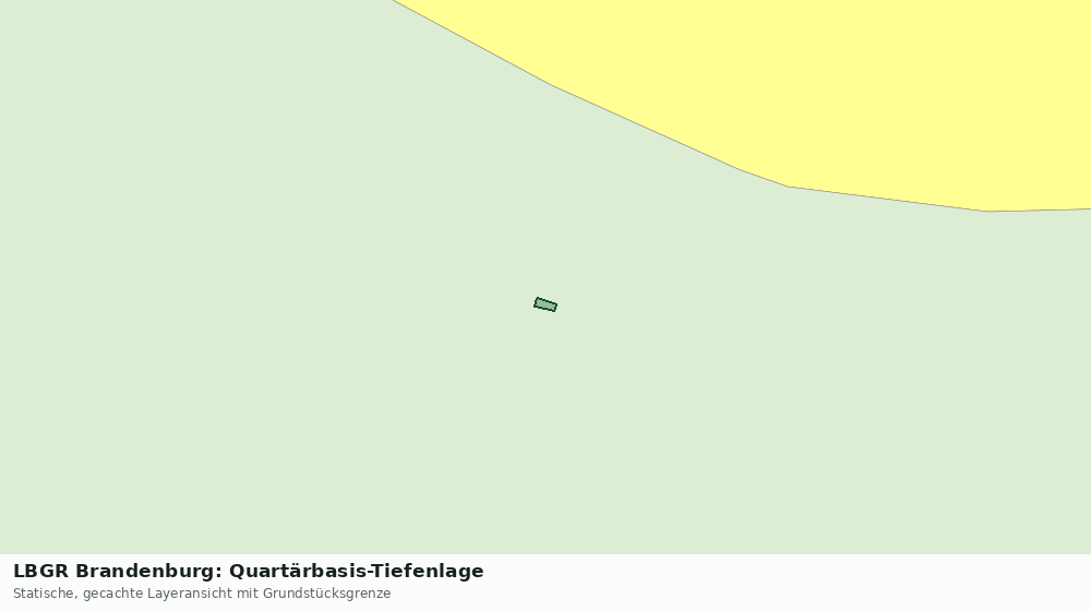 Statische Kartenansicht: LBGR Brandenburg: Quartärbasis-Tiefenlage