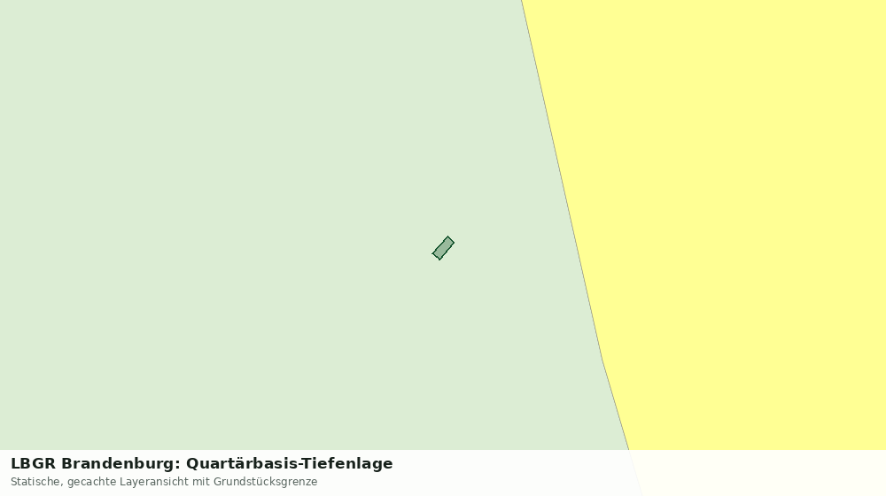 Statische Kartenansicht: LBGR Brandenburg: Quartärbasis-Tiefenlage