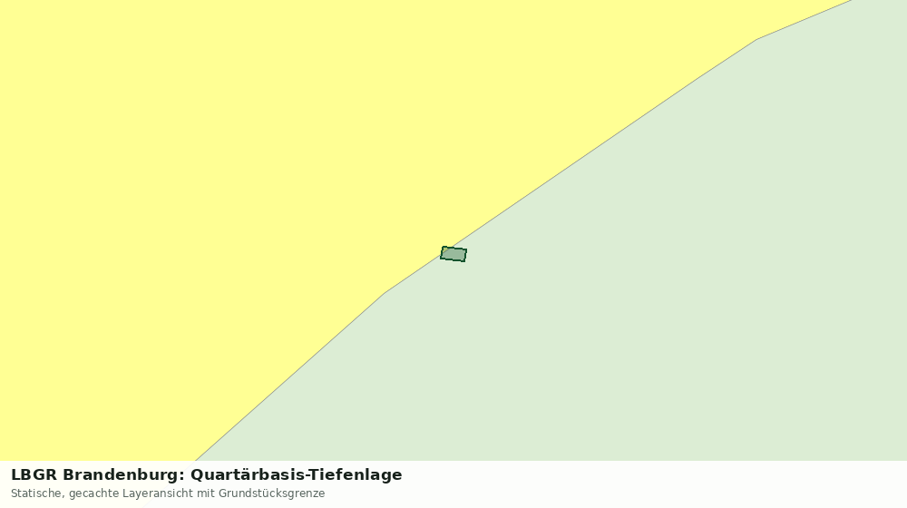 Statische Kartenansicht: LBGR Brandenburg: Quartärbasis-Tiefenlage