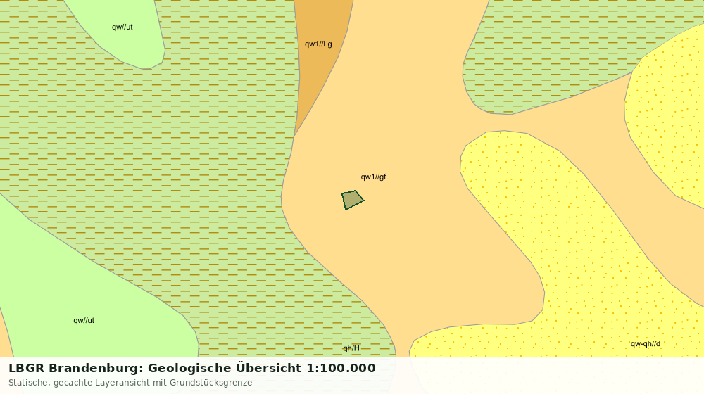 Statische Kartenansicht: LBGR Brandenburg: Geologische Übersicht 1:100.000