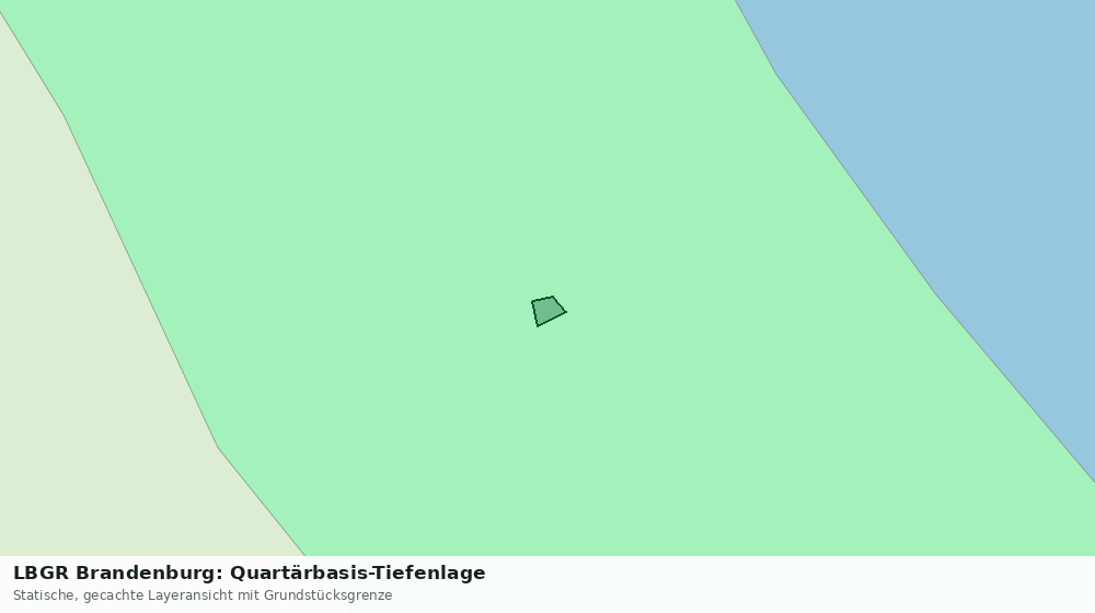 Statische Kartenansicht: LBGR Brandenburg: Quartärbasis-Tiefenlage