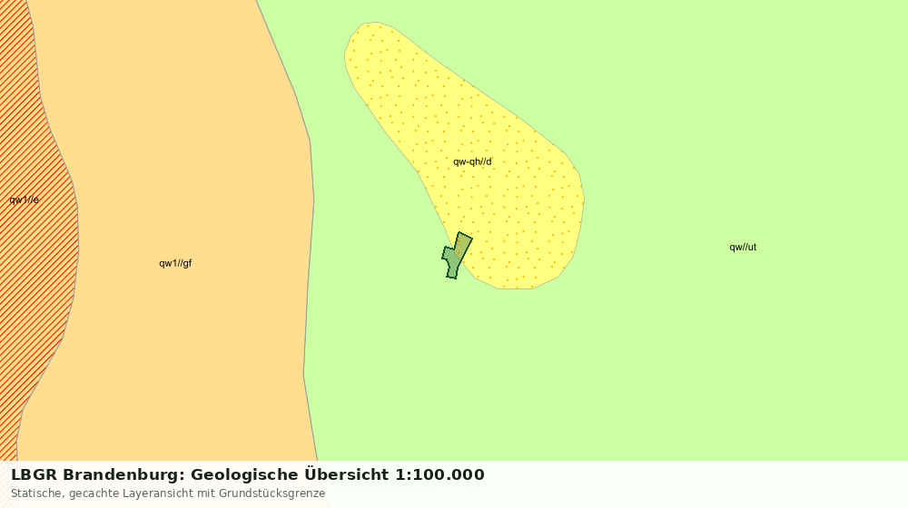 Statische Kartenansicht: LBGR Brandenburg: Geologische Übersicht 1:100.000
