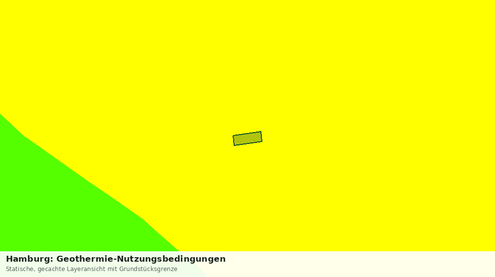 Statische Kartenansicht: Hamburg: Geothermie-Nutzungsbedingungen