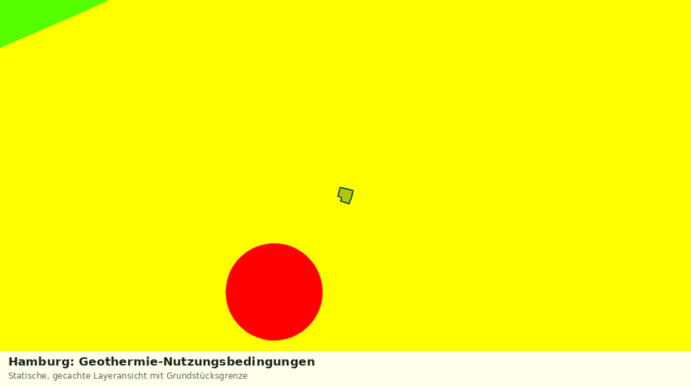 Statische Kartenansicht: Hamburg: Geothermie-Nutzungsbedingungen