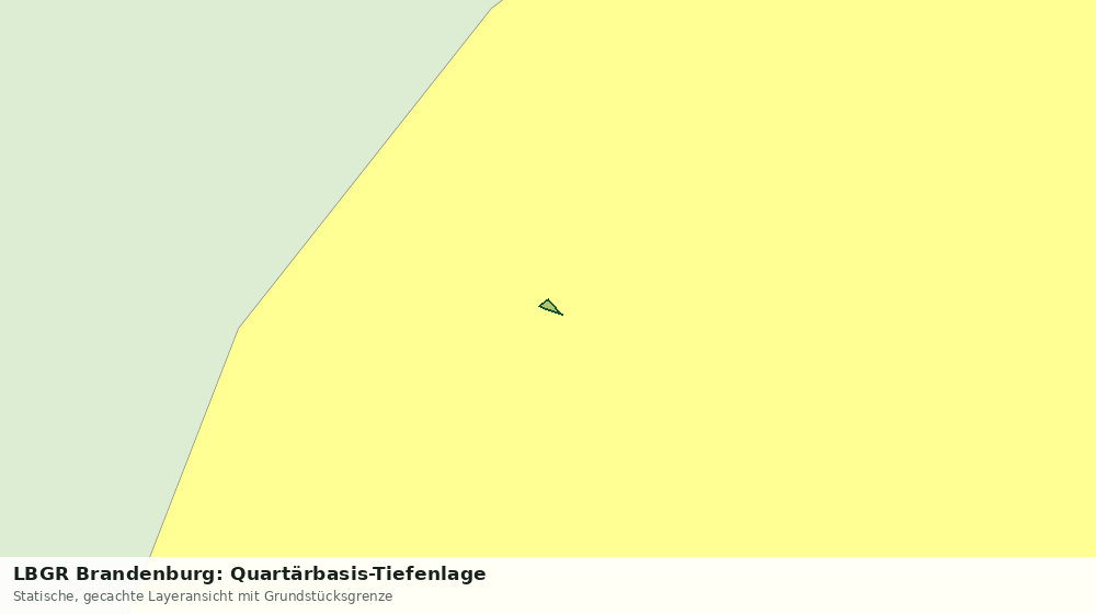 Statische Kartenansicht: LBGR Brandenburg: Quartärbasis-Tiefenlage