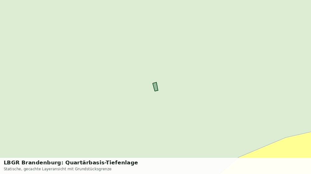 Statische Kartenansicht: LBGR Brandenburg: Quartärbasis-Tiefenlage