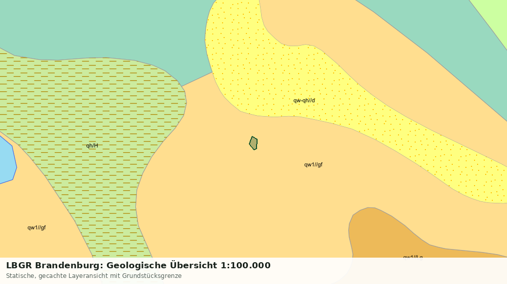 Statische Kartenansicht: LBGR Brandenburg: Geologische Übersicht 1:100.000