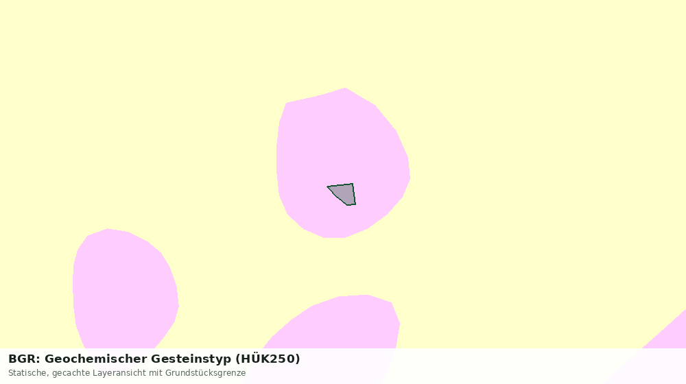 Statische Kartenansicht: BGR: Geochemischer Gesteinstyp (HÜK250)