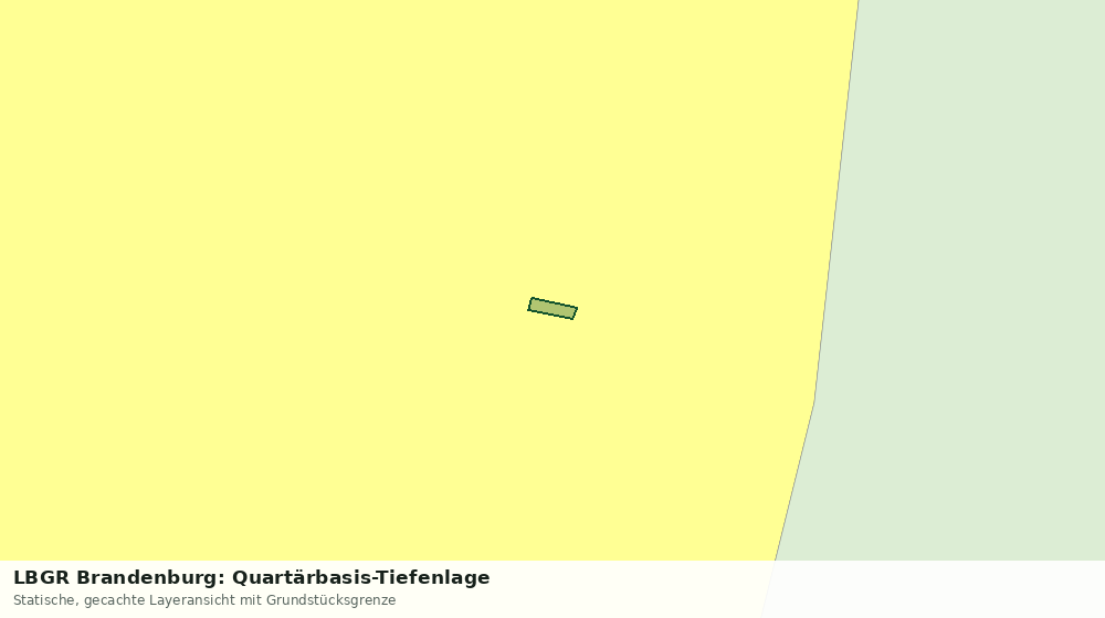 Statische Kartenansicht: LBGR Brandenburg: Quartärbasis-Tiefenlage