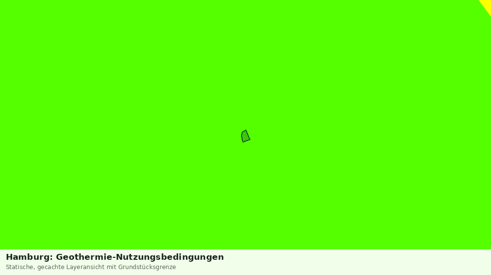 Statische Kartenansicht: Hamburg: Geothermie-Nutzungsbedingungen