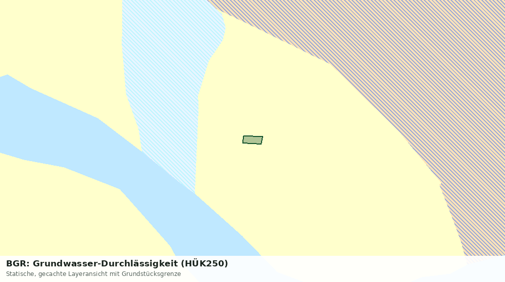 Statische Kartenansicht: BGR: Grundwasser-Durchlässigkeit (HÜK250)