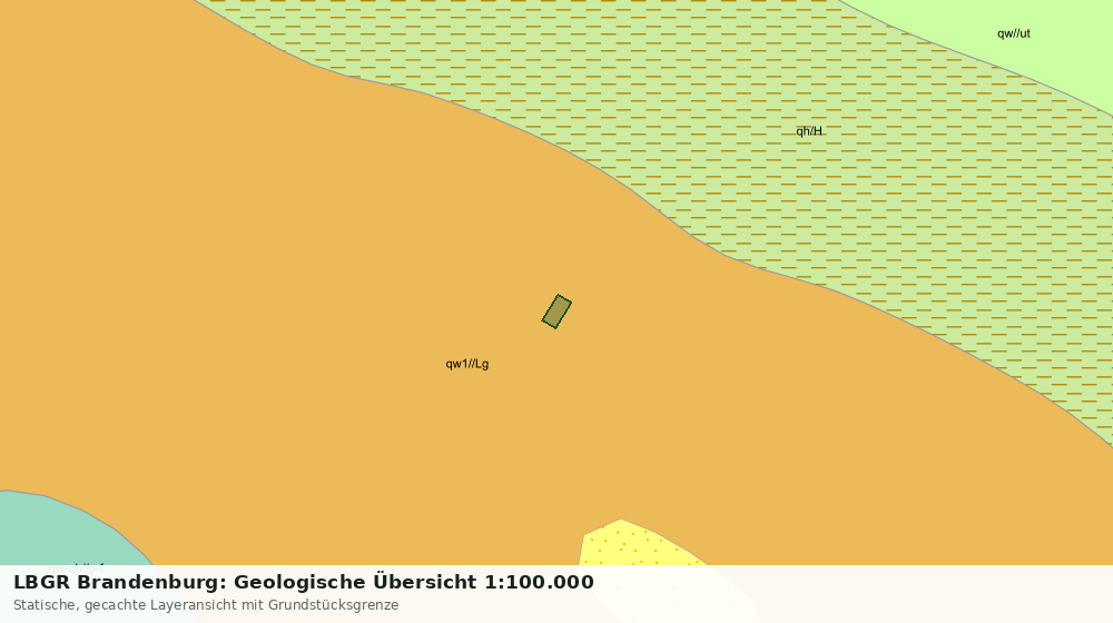 Statische Kartenansicht: LBGR Brandenburg: Geologische Übersicht 1:100.000