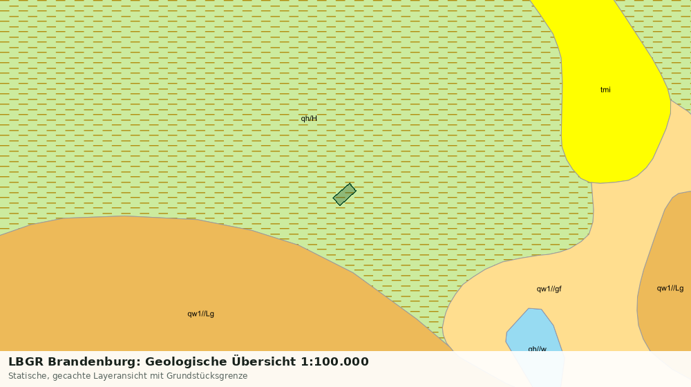 Statische Kartenansicht: LBGR Brandenburg: Geologische Übersicht 1:100.000