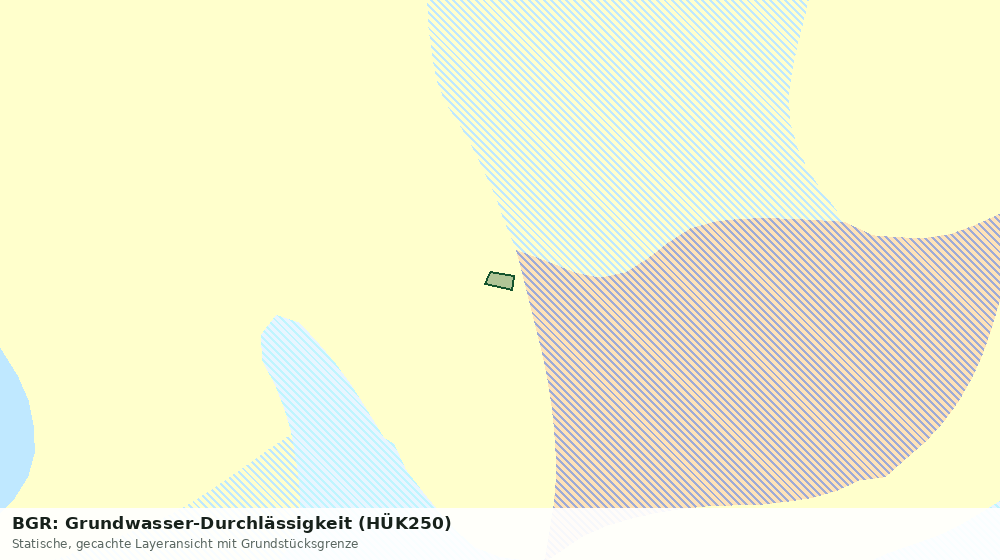 Statische Kartenansicht: BGR: Grundwasser-Durchlässigkeit (HÜK250)
