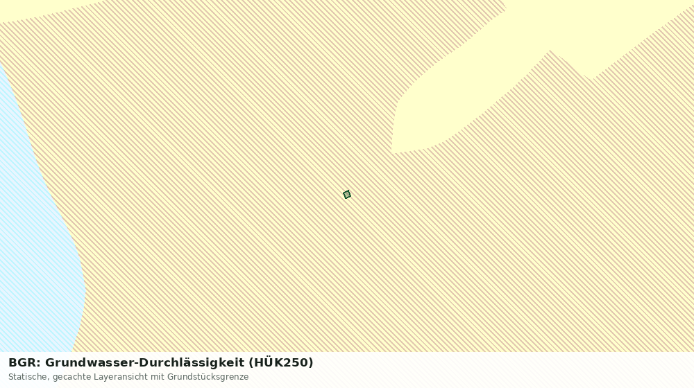 Statische Kartenansicht: BGR: Grundwasser-Durchlässigkeit (HÜK250)