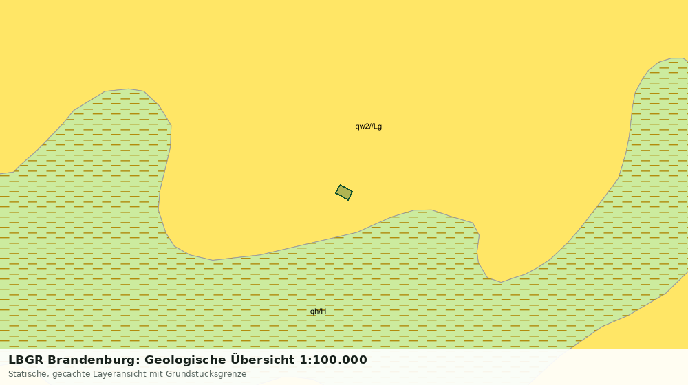 Statische Kartenansicht: LBGR Brandenburg: Geologische Übersicht 1:100.000