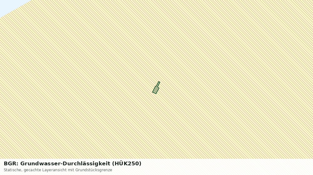Statische Kartenansicht: BGR: Grundwasser-Durchlässigkeit (HÜK250)