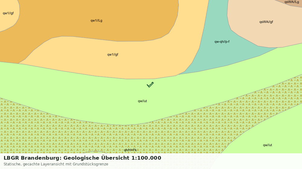 Statische Kartenansicht: LBGR Brandenburg: Geologische Übersicht 1:100.000