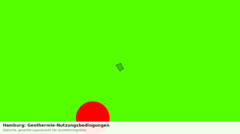 Statische Kartenansicht: Hamburg: Geothermie-Nutzungsbedingungen