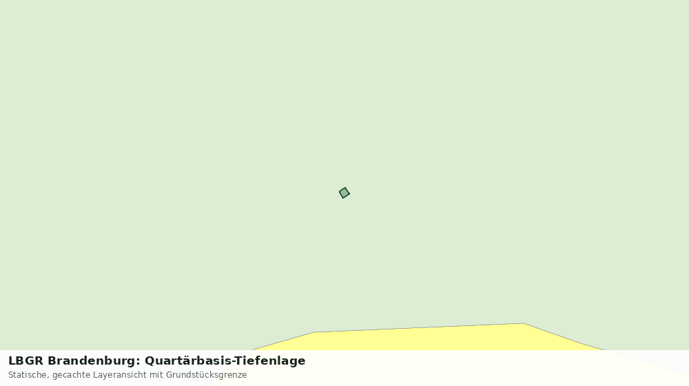 Statische Kartenansicht: LBGR Brandenburg: Quartärbasis-Tiefenlage