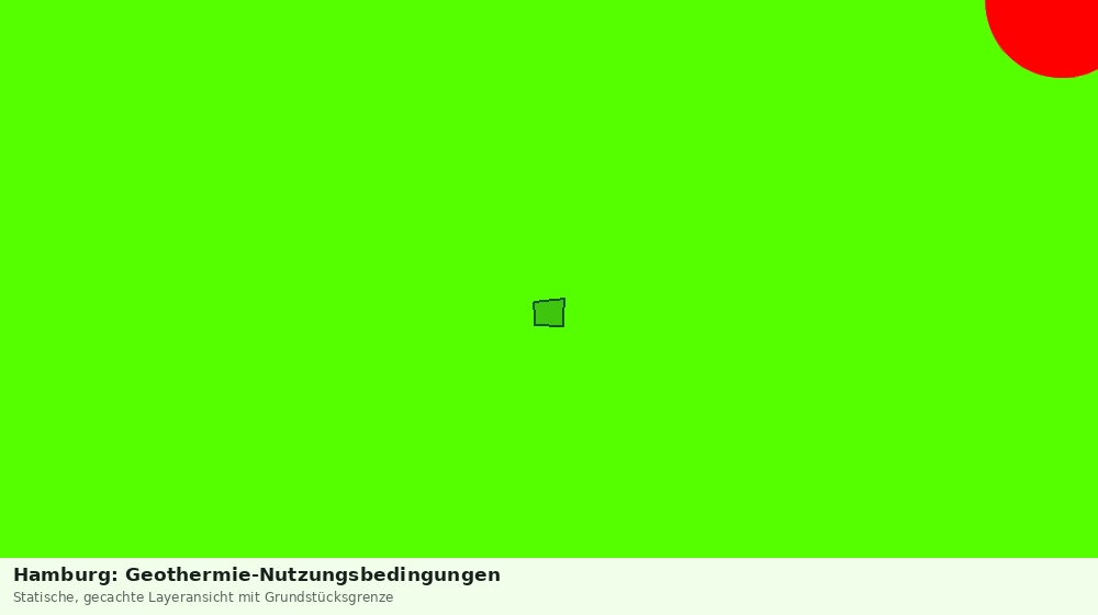 Statische Kartenansicht: Hamburg: Geothermie-Nutzungsbedingungen