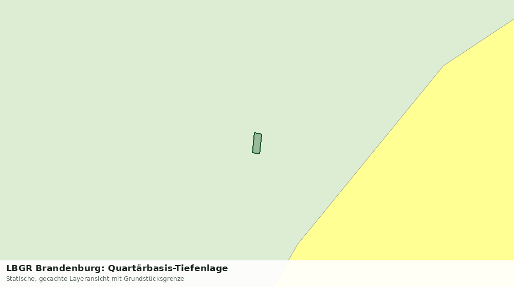 Statische Kartenansicht: LBGR Brandenburg: Quartärbasis-Tiefenlage
