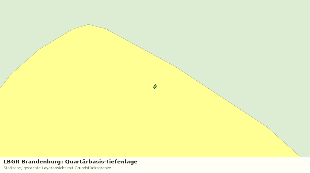 Statische Kartenansicht: LBGR Brandenburg: Quartärbasis-Tiefenlage