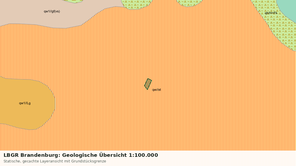 Statische Kartenansicht: LBGR Brandenburg: Geologische Übersicht 1:100.000