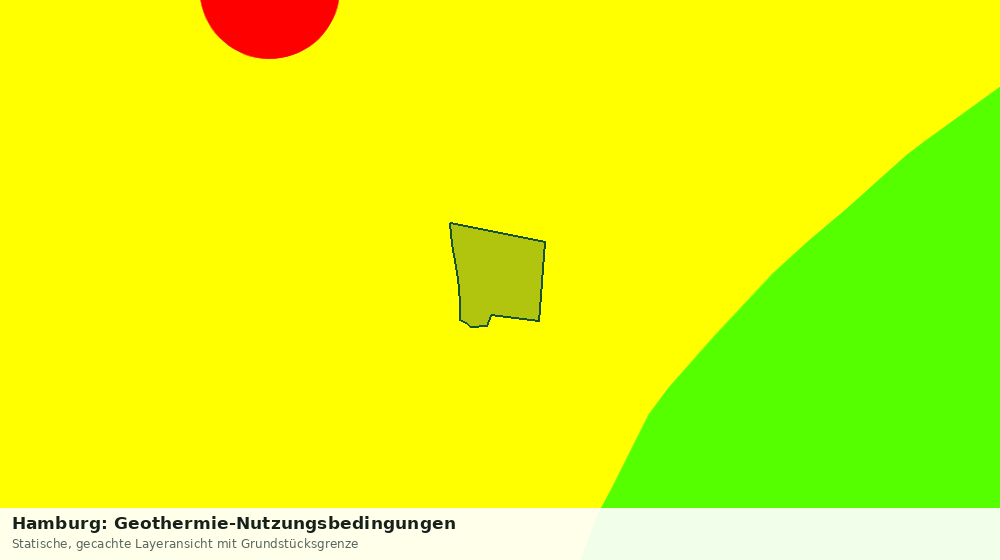 Statische Kartenansicht: Hamburg: Geothermie-Nutzungsbedingungen