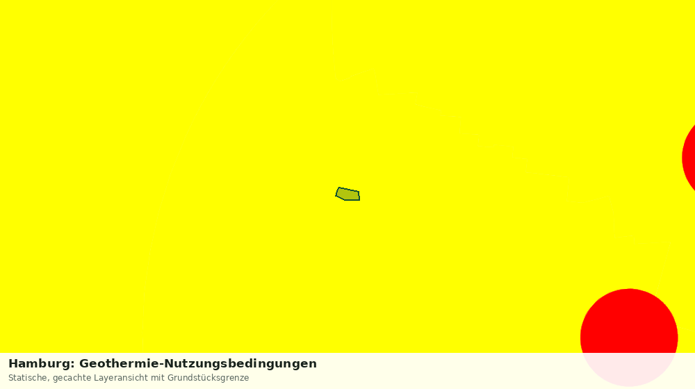 Statische Kartenansicht: Hamburg: Geothermie-Nutzungsbedingungen