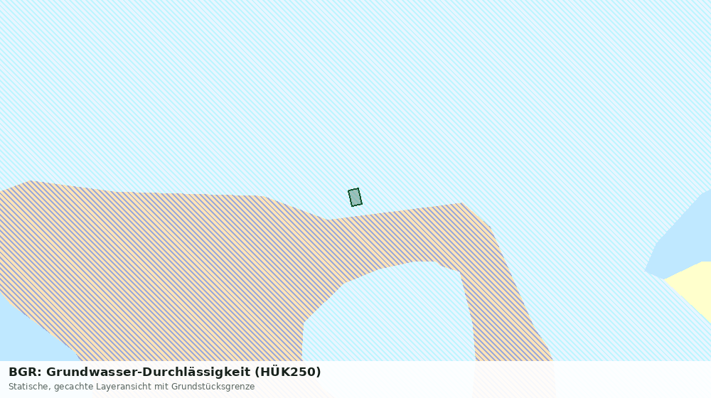 Statische Kartenansicht: BGR: Grundwasser-Durchlässigkeit (HÜK250)